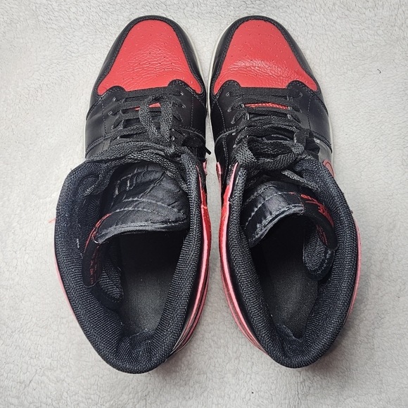 Nike Air Jordan Men's Shoes Sneakers Black Varsity Red Size 11 - Picture 7 of 9